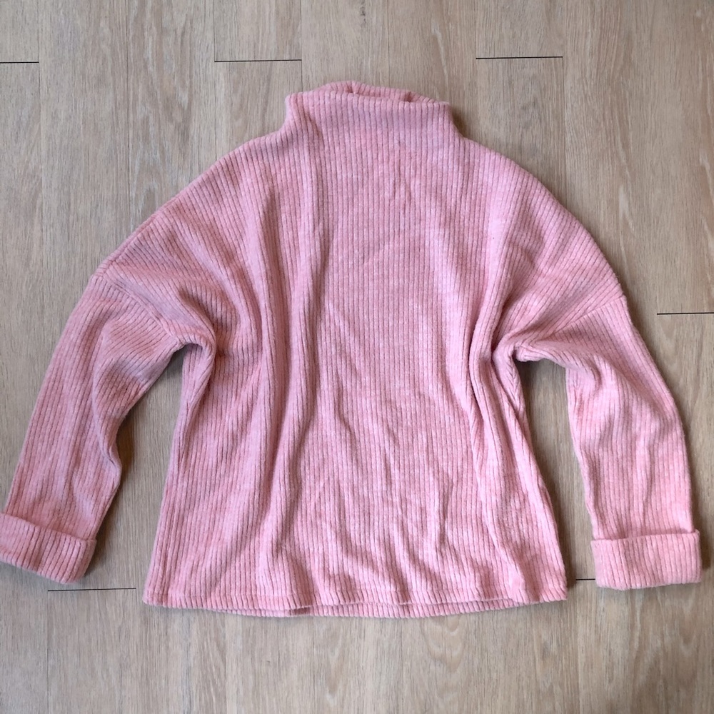 Pink Mock Neck Sweater H&M